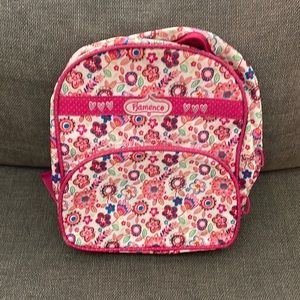 Small Pink flowery backpack